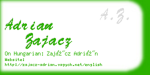 adrian zajacz business card